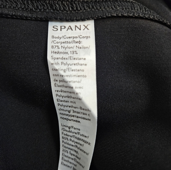 Spanx Black High Waisted Faux Leather Leggings Size Medium Women's N11 - Picture 6 of 9